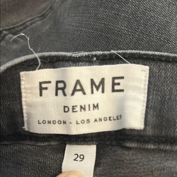 Frame Denim Gray Skinny Jeans with Sleek Fit - Picture 2 of 8